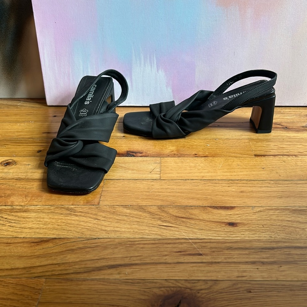Black slingback sandal